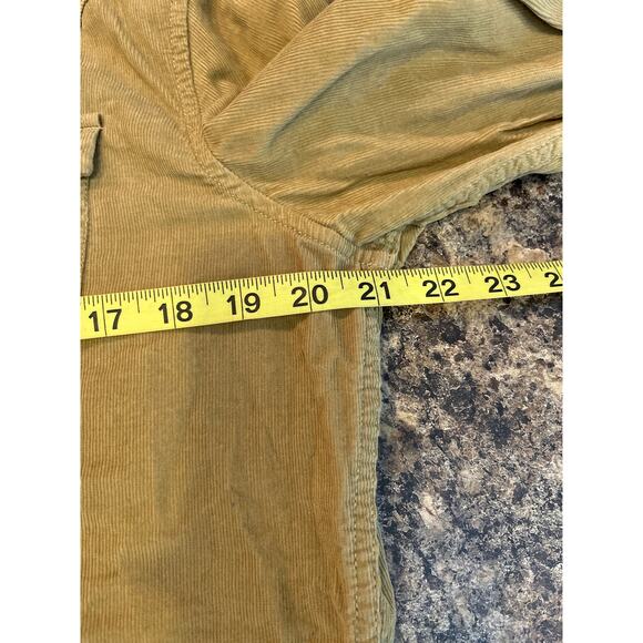 Diesel Brown Corduroy Western Button Front Shirt Size Large - Picture 5 of 6
